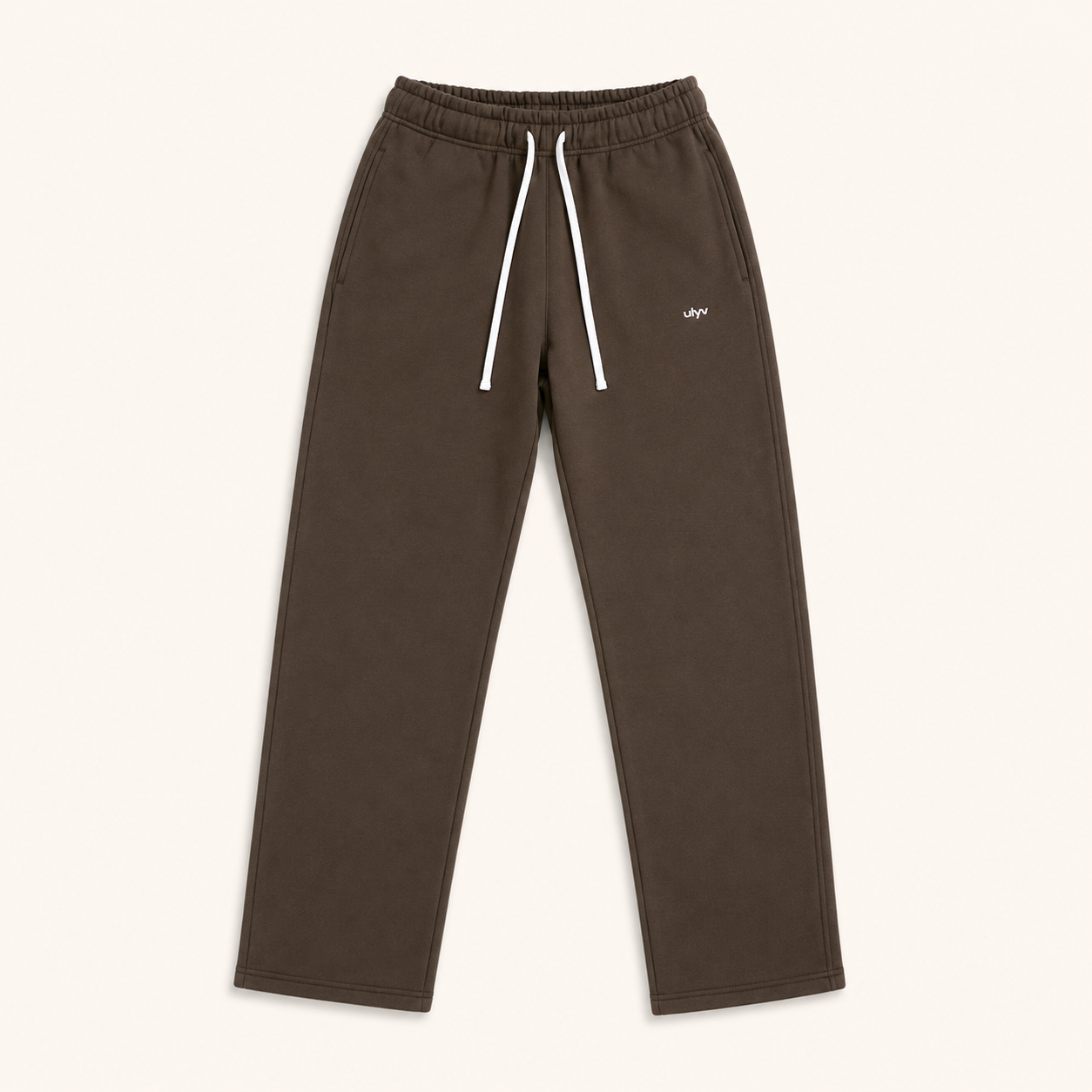 ULYV brown Essential Sweatpants studio view