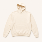 ULYV cream Essential Hoodie studio view