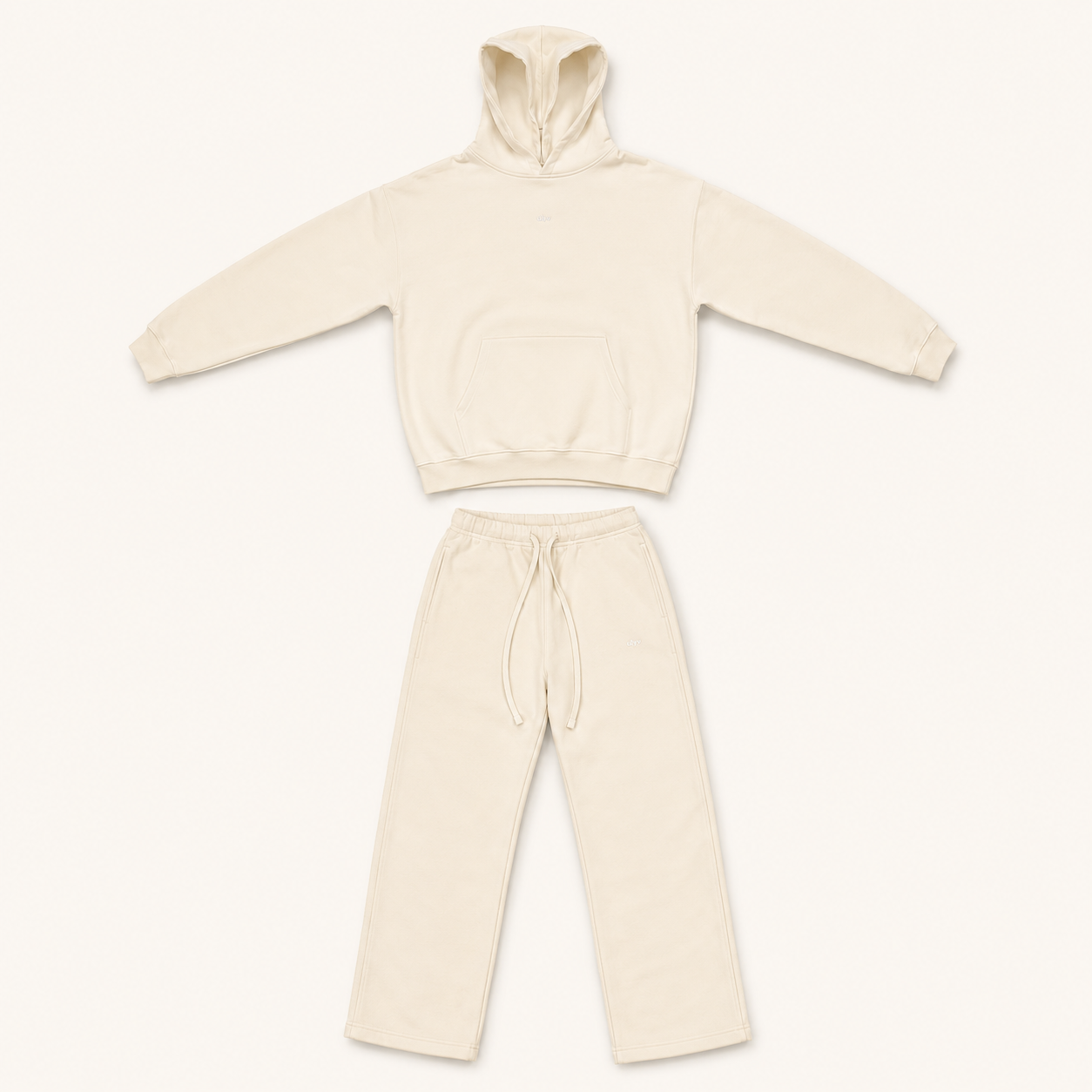 ULYV cream Essential matching set studio view