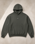 ULYV Olive Essential Hoodie product-only studio view